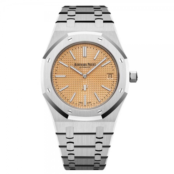 Audemars Piguet Men Royal Oak "Jumbo" Extra-thin 39 mm in White Gold-Silver