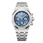 Audemars Piguet Men Royal Oak Selfwinding Chronograph 38 mm in White Gold-Blue