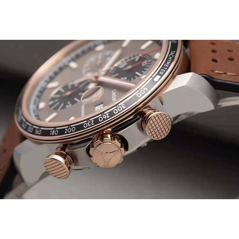 Chopard Men Mille Miglia 2019 Race Edition 44 mm Automatic in Rose Gold-Stainless Steel-Grey (5)