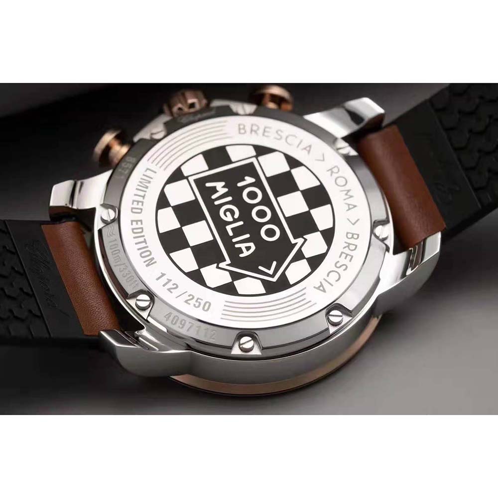 Chopard Men Mille Miglia 2019 Race Edition 44 mm Automatic in Rose Gold-Stainless Steel-Grey (8)