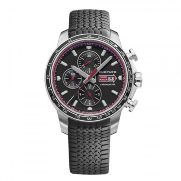 Chopard Men Mille Miglia GTS Chrono 44 mm Automatic in Stainless Steel-Black