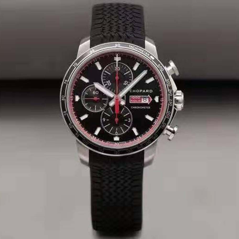 Chopard Men Mille Miglia GTS Chrono 44 mm Automatic in Stainless Steel-Black (2)
