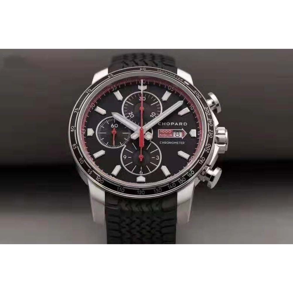 Chopard Men Mille Miglia GTS Chrono 44 mm Automatic in Stainless Steel-Black (3)