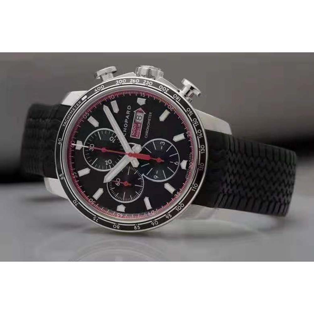 Chopard Men Mille Miglia GTS Chrono 44 mm Automatic in Stainless Steel-Black (7)