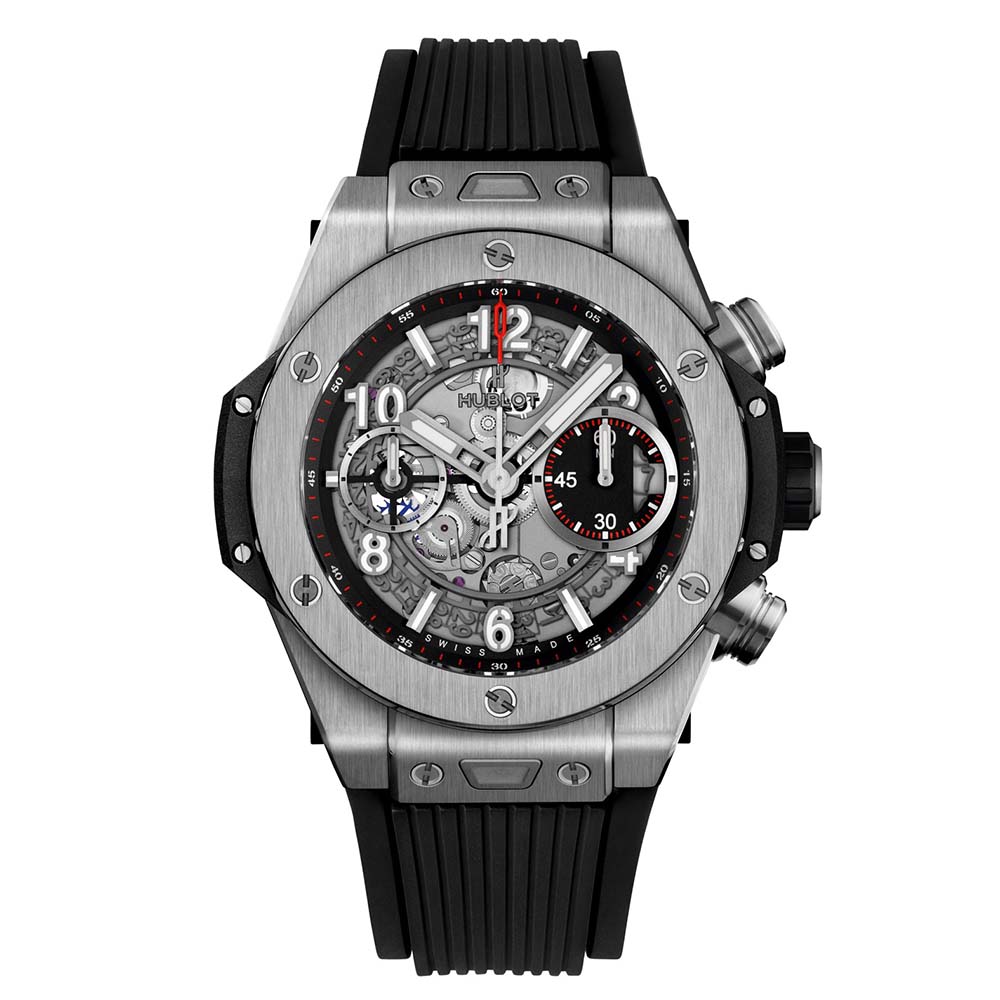 Hublot Men Big Bang Unico Titanium 42 mm-Silver (1)