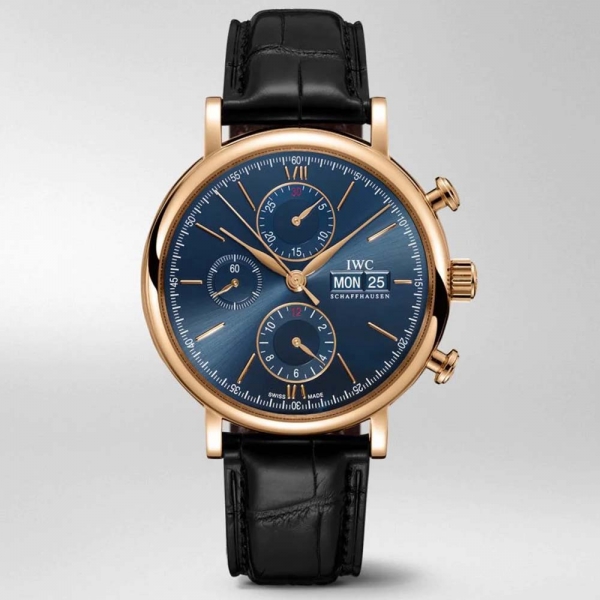 IWC Men Portofino Chronograph Automatic Self-Winding 42.0 mm-Navy