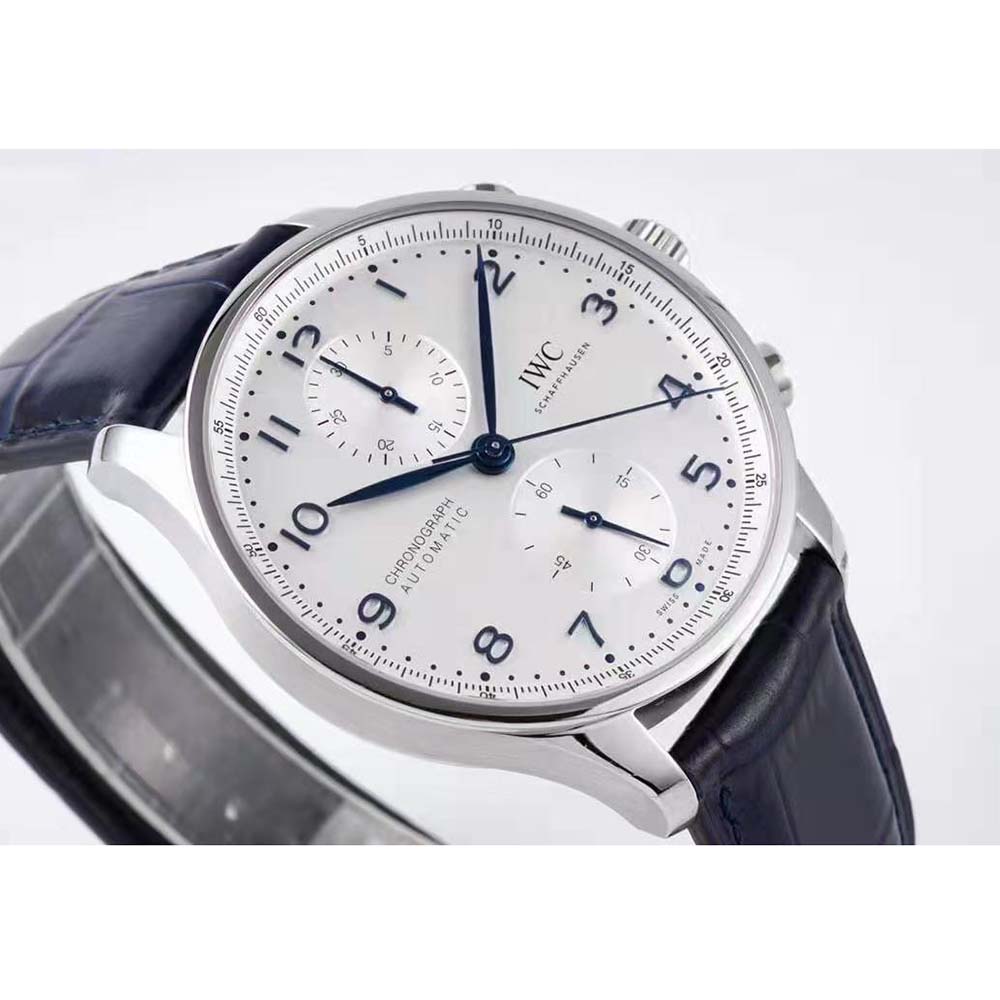  IWC Men Portugieser Chronograph 41.0 mm in Stainless Steel Case-White (3)
