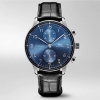 IWC Men Portugieser Chronograph in Stainless Steel Case Automatic Self-Winding 41.0 mm-Blue