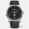 Jaeger-LeCoultre Men Master Ultra Thin Moon 39 mm in Stainless Steel-Black