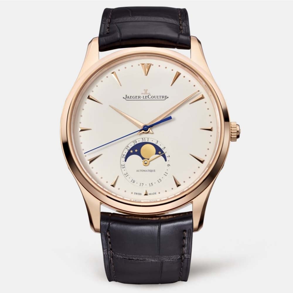 Jaeger-LeCoultre Men Master Ultra Thin Moon in Pink Gold 39 mm-White (1)
