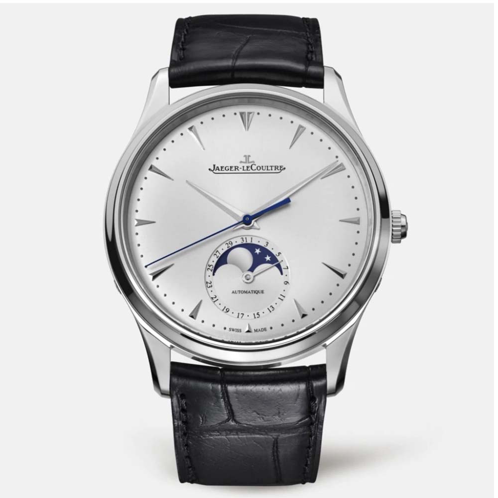 Jaeger-LeCoultre Men Master Ultra Thin Moon in Stainless Steel 39 mm-Silver (1)