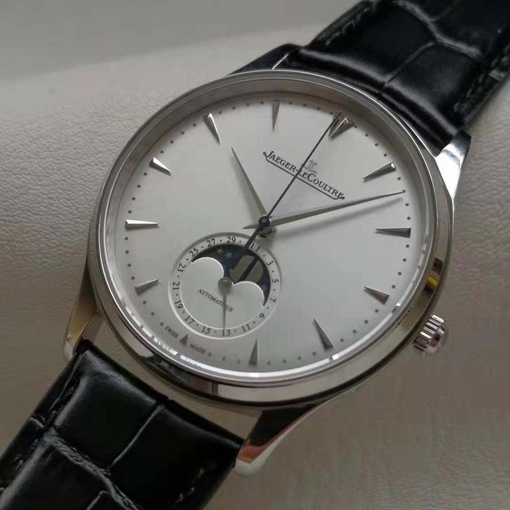 Jaeger-LeCoultre Men Master Ultra Thin Moon in Stainless Steel 39 mm-Silver (4)