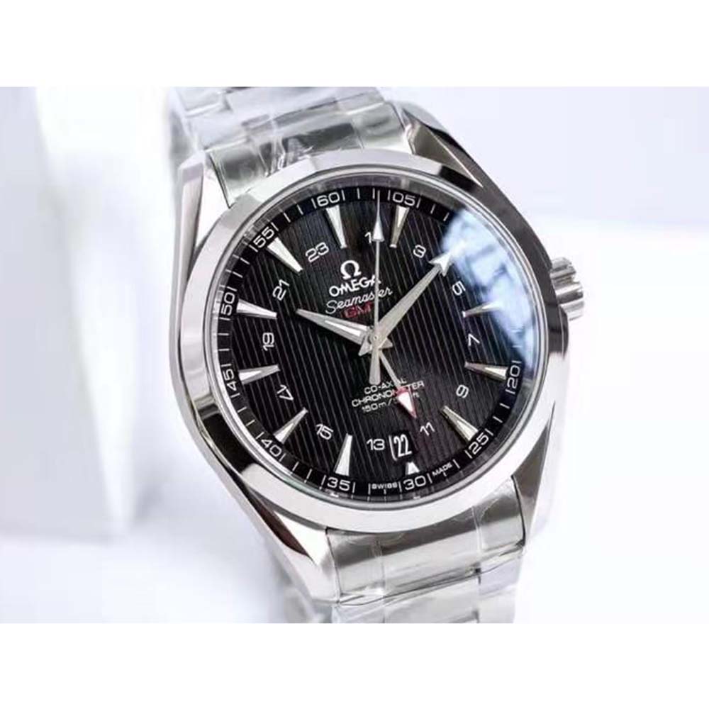 Omega Men Seamaster Aqua Terra 150M Co-Axial Chronometer GMT 43 mm-Black (4)