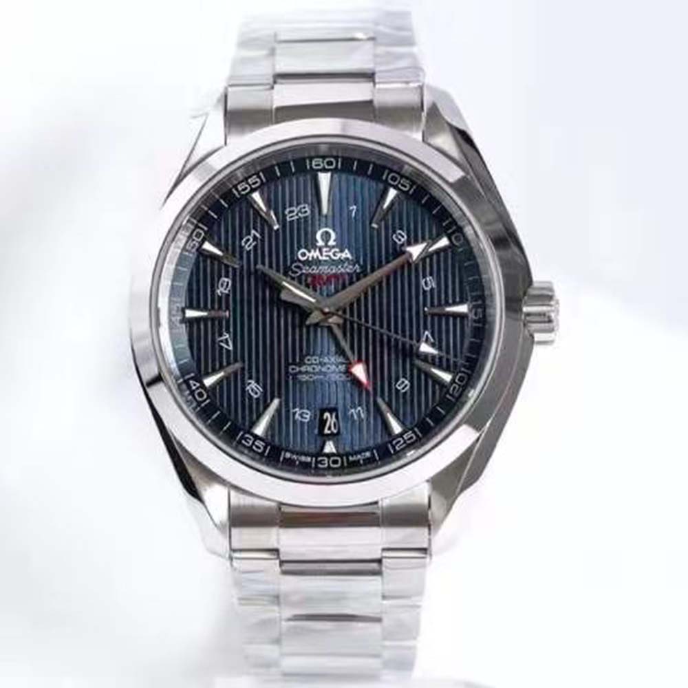 Omega Men Seamaster Aqua Terra 150M Co-Axial Chronometer GMT 43 mm-Blue (4)