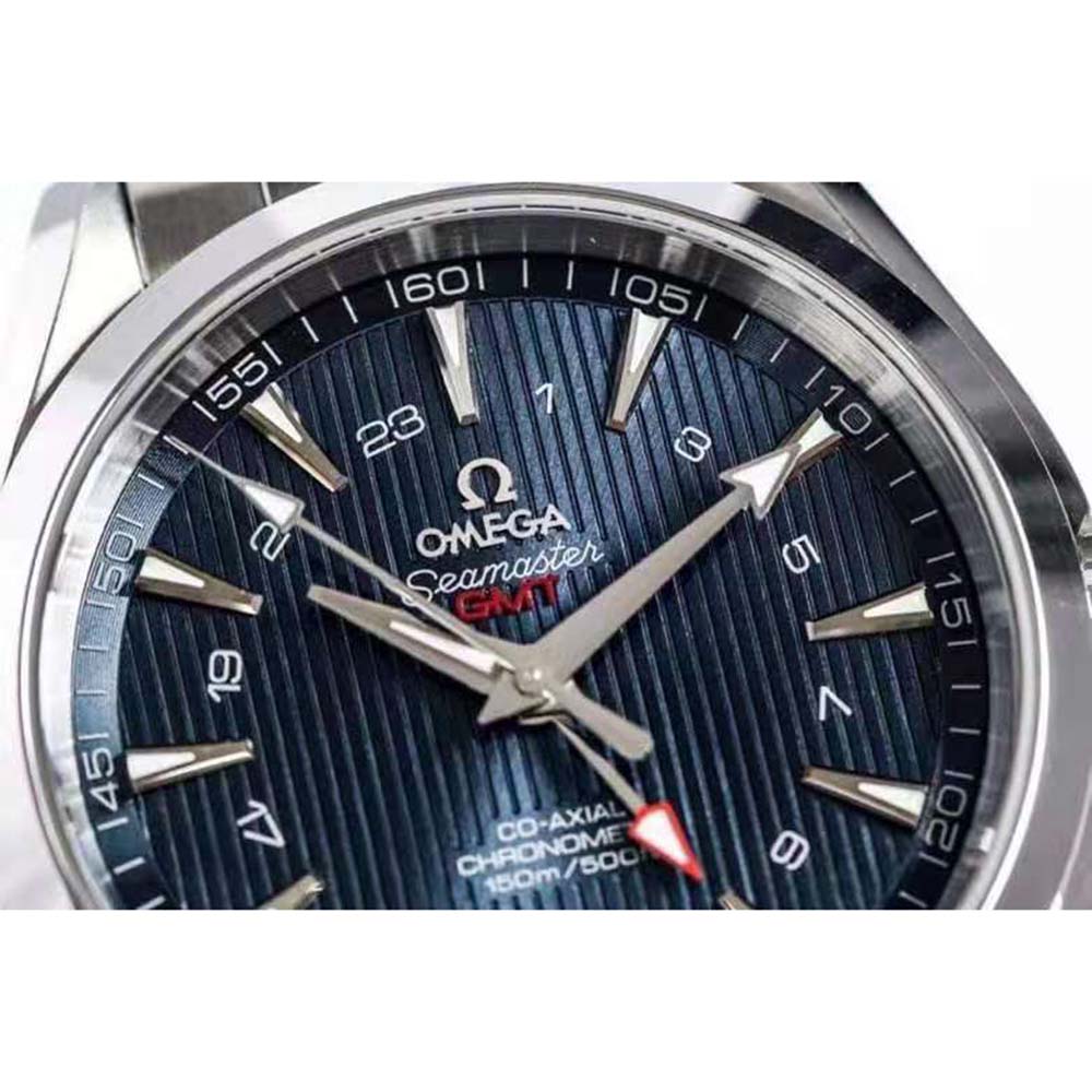 Omega Men Seamaster Aqua Terra 150M Co-Axial Chronometer GMT 43 mm-Blue (6)