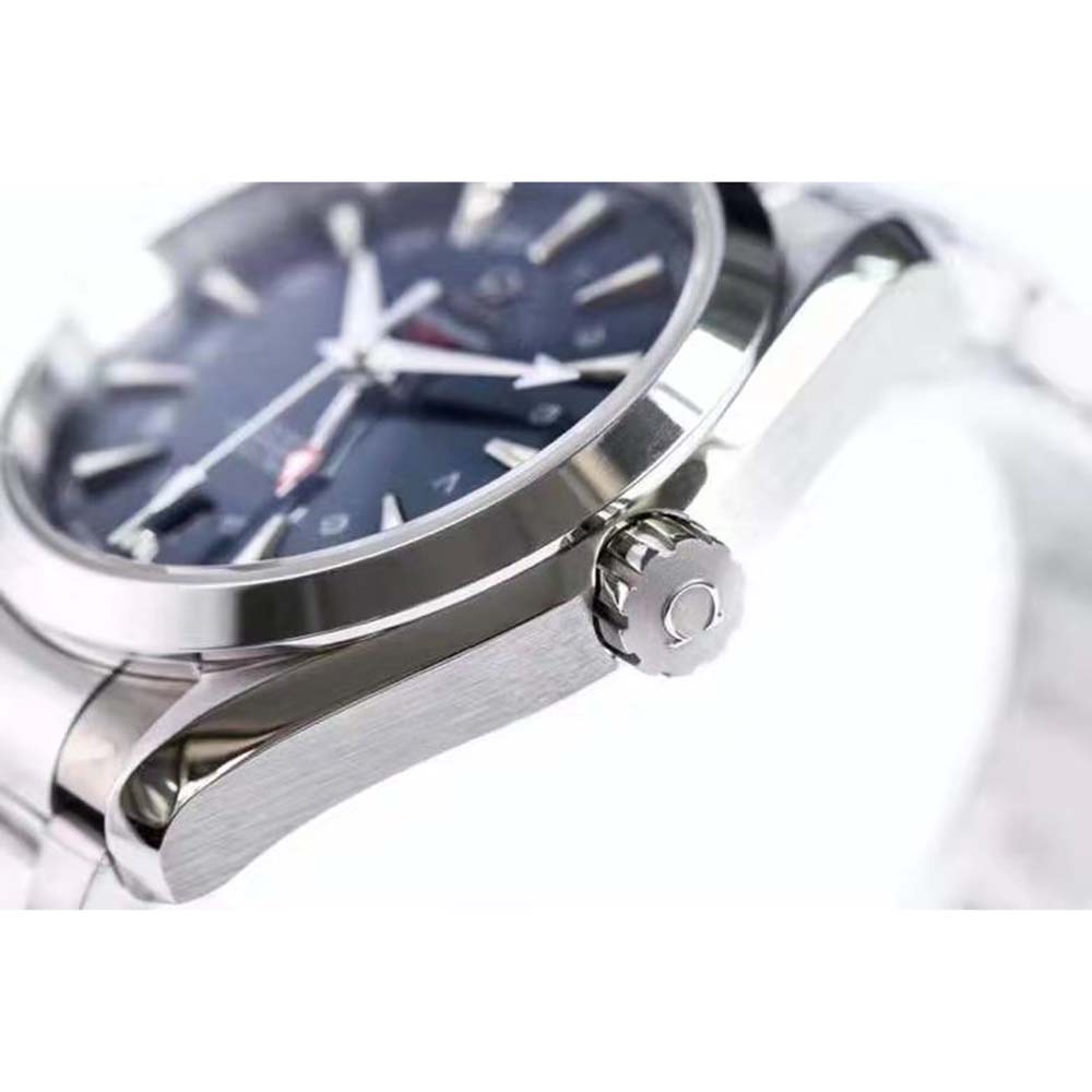 Omega Men Seamaster Aqua Terra 150M Co-Axial Chronometer GMT 43 mm-Blue (8)