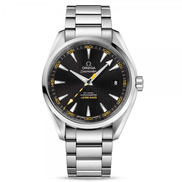 Omega Men Seamaster Aqua Terra 150M Co‑Axial Chronometer 41.5 mm in Stainless Steel-Black