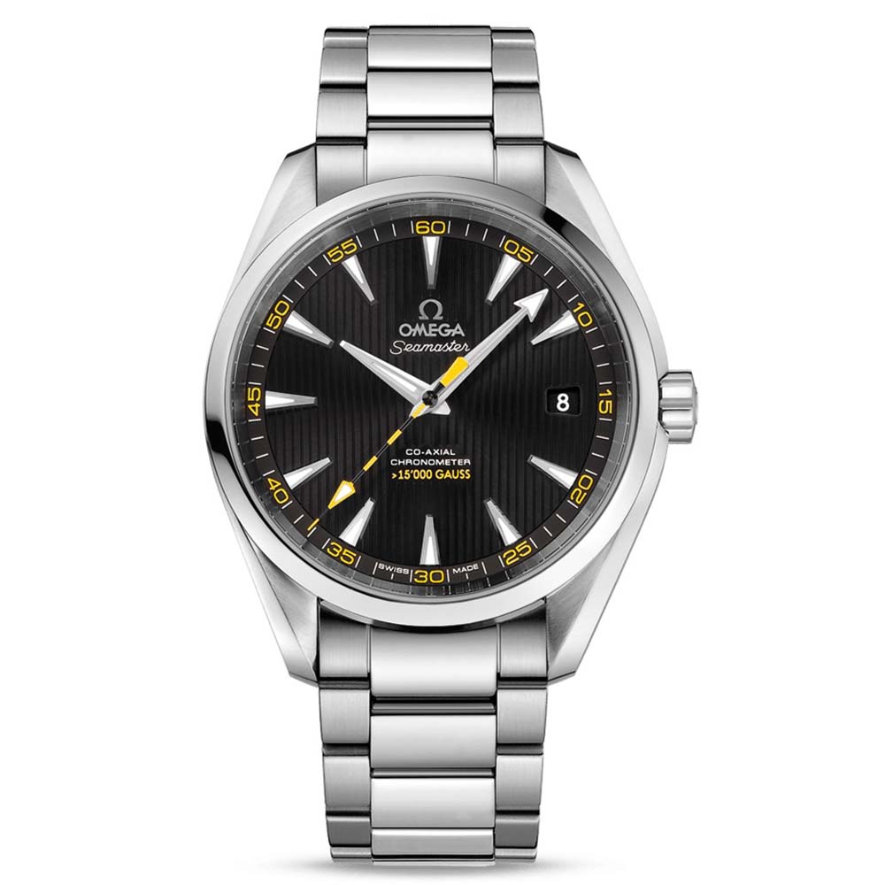 Omega Men Seamaster Aqua Terra 150M Co‑Axial Chronometer 41.5 mm in Stainless Steel-Black (1)