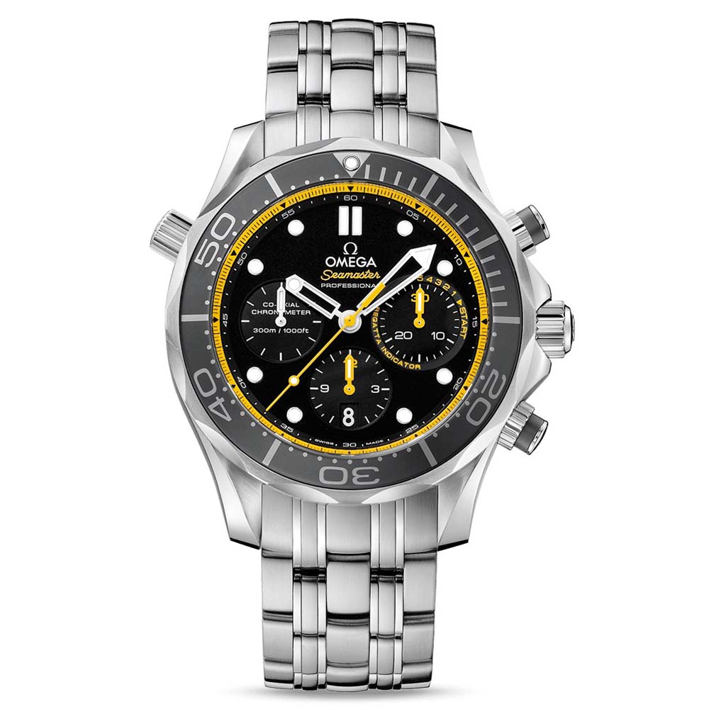 Omega Men Seamaster Diver 300M Co-Axial Chronometer Chronograph 44 mm-Black (1)