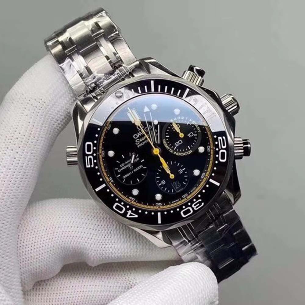 Omega Men Seamaster Diver 300M Co-Axial Chronometer Chronograph 44 mm-Black (2)