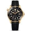Omega Men Seamaster Diver 300M Co-Axial Master Chronometer 42 mm in Yellow Gold-Black