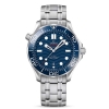 Omega Men Seamaster Diver 300M Co‑Axial Master Chronometer 42 mm in Stainless Steel-Blue
