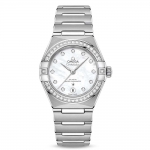 Omega Women Constellation Co‑Axial Master Chronometer 29 mm in Stainless Steel-White