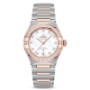 Omega Women Constellation Co‑Axial Master Chronometer 29 mm in Steel ‑ Sedna™ Gold-White