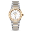 Omega Women Constellation Co‑Axial Master Chronometer 29 mm in Steel ‑ Yellow Gold-White