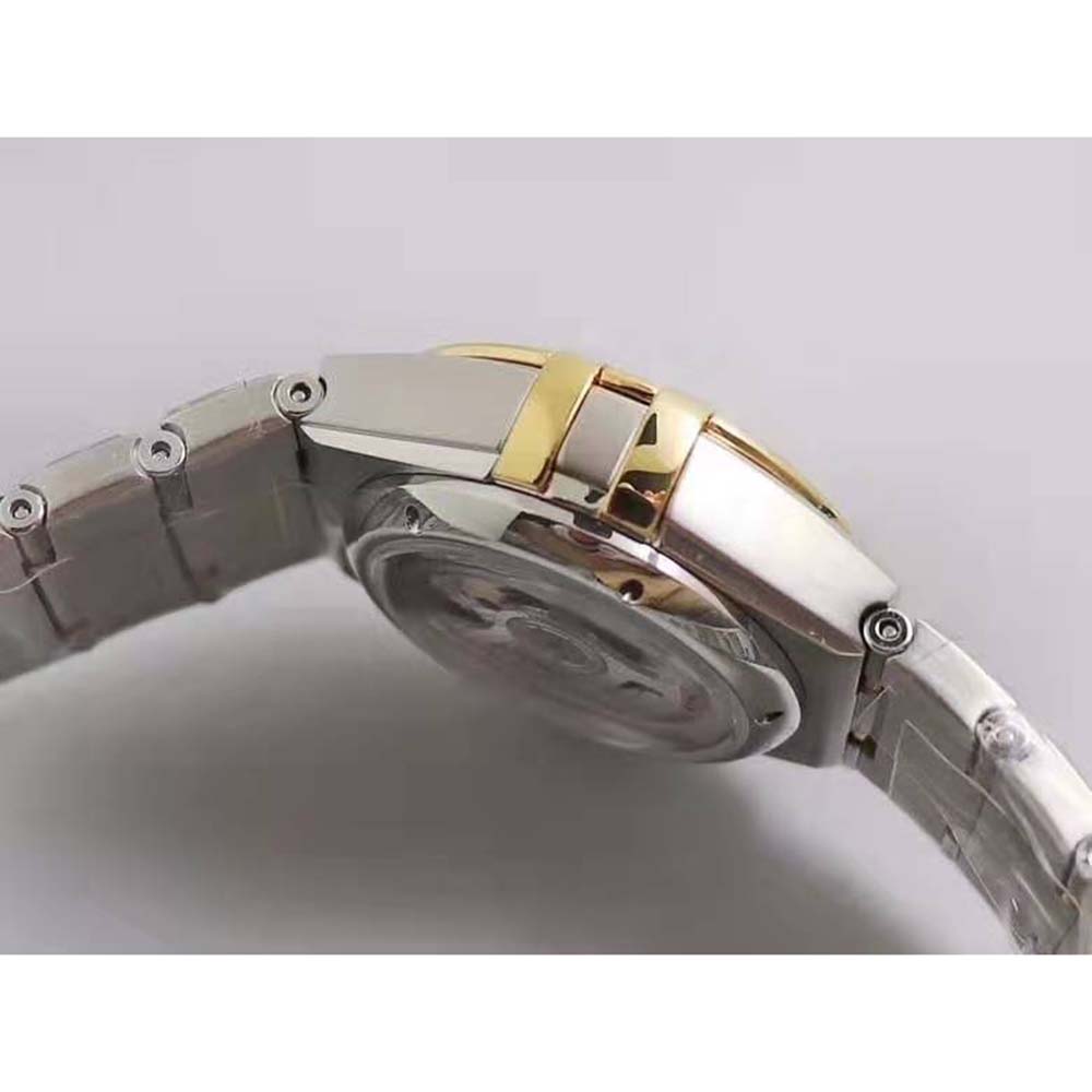 Omega Women Constellation Co‑Axial Master Chronometer 29 mm in Steel ‑ Yellow Gold-White (6)