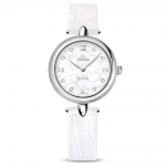 Omega Women De Ville Prestige Quartz 27.4 mm Dewdrop in Stainless Steel-White