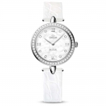 Omega Women De Ville Prestige Quartz 27.4 mm Dewdrop in Stainless Steel and Diamond-White