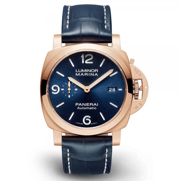 Panerai Men Luminor Marina Goldtech 44 mm-Blue (1)