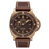 Panerai Men Submersible Bronzo 47 mm-Brown