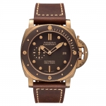 Panerai Men Submersible Bronzo 47 mm-Brown