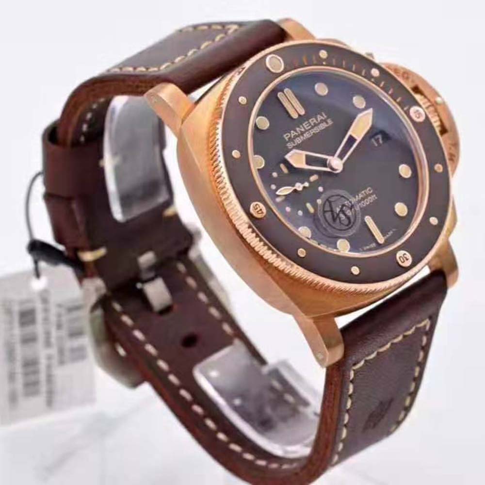 Panerai Men Submersible Bronzo 47 mm-Brown (4)