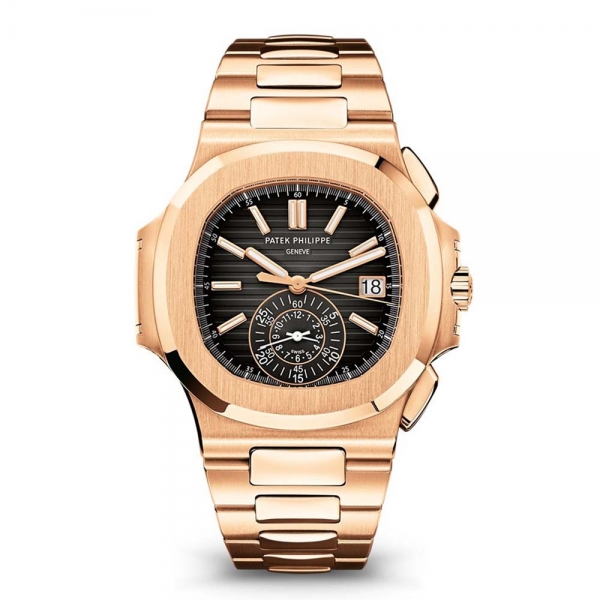 Patek Philippe Men Nautilus Self-Winding 40.5 mm in Rose Gold-Black (1)