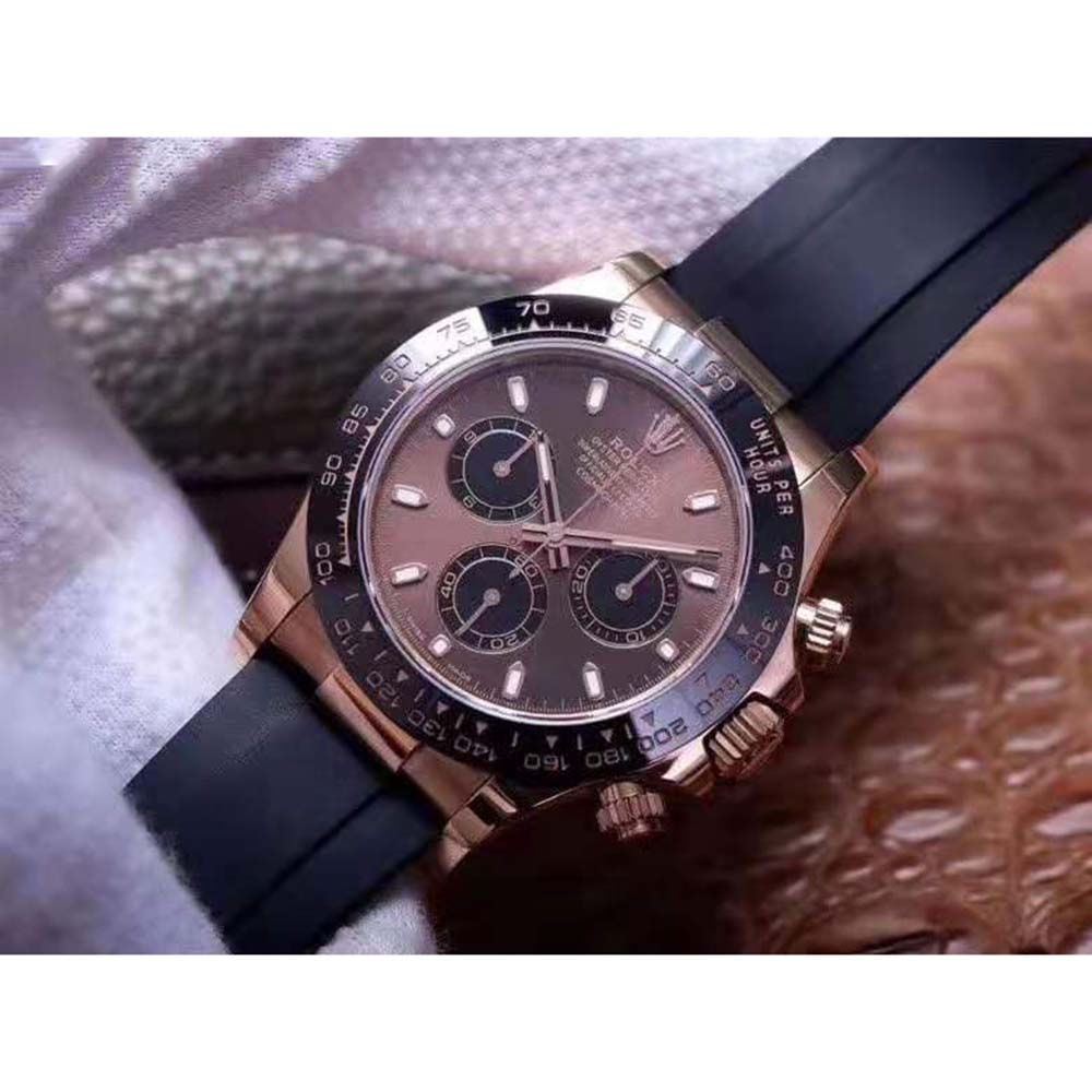 Rolex Men Cosmograph Daytona Professional Watches Oyster 40 mm in Everose Gold-Brown (4)