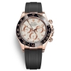 Rolex Men Cosmograph Daytona Professional Watches Oyster 40 mm in Everose Gold-White