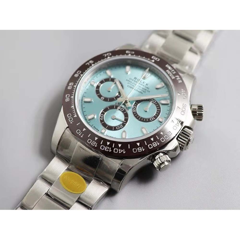 Rolex Men Cosmograph Daytona Professional Watches Oyster 40 mm in Platinum-Brown (3)