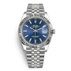 Rolex Men Datejust Classic Watches Oyster 41 mm in Oystersteel and White Gold-Blue