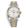 Rolex Men Datejust Classic Watches Oyster 41 mm in Oystersteel and Yellow Gold-White