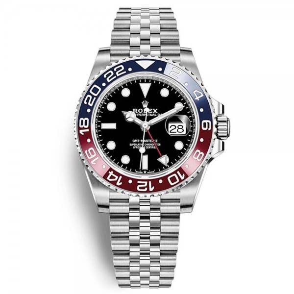 Rolex Men GMT-Master II Professional Watches Oyster 40 mm in Oystersteel-Navy (1)