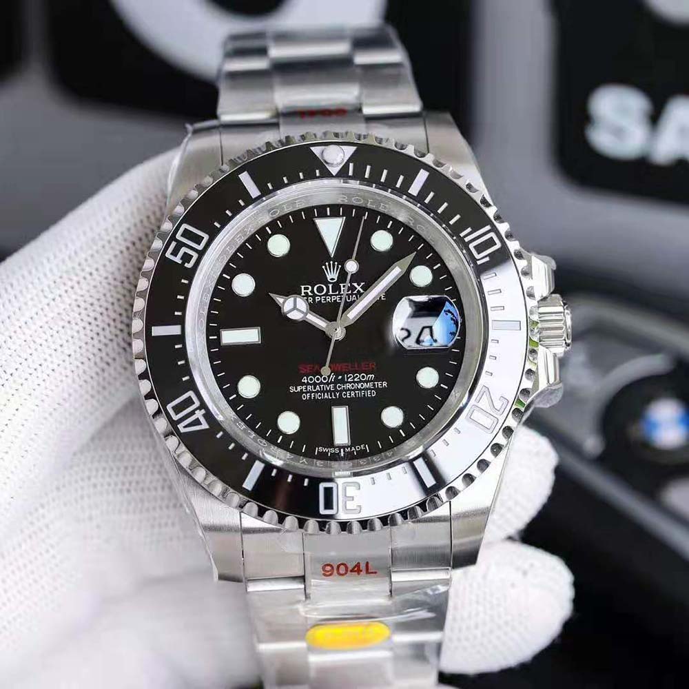 Rolex Men Sea-Dweller Professional Watches Oyster 43 mm in Oystersteel-Black (3)