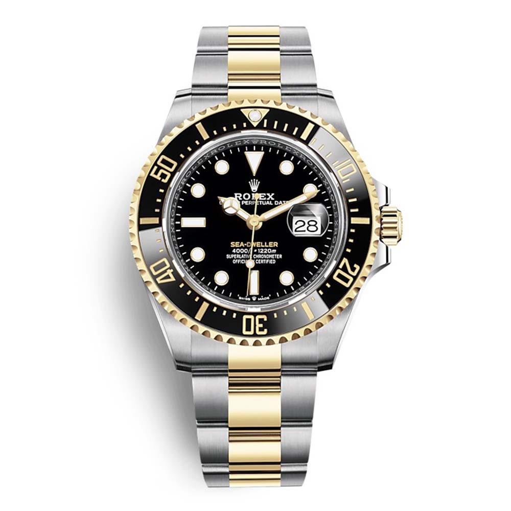 Rolex Men Sea-Dweller Professional Watches Oyster 43 mm in Oystersteel and Yellow Gold-Black (1)