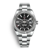 Rolex Men Sky-Dweller Classic Watches Oyster 42 mm in Oystersteel and White Gold-Black