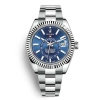 Rolex Men Sky-Dweller Classic Watches Oyster 42 mm in Oystersteel and White Gold-Blue