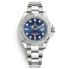 Rolex Men Yacht-Master Professional Watches Oyster 40 mm in Oystersteel and Platinum-Blue