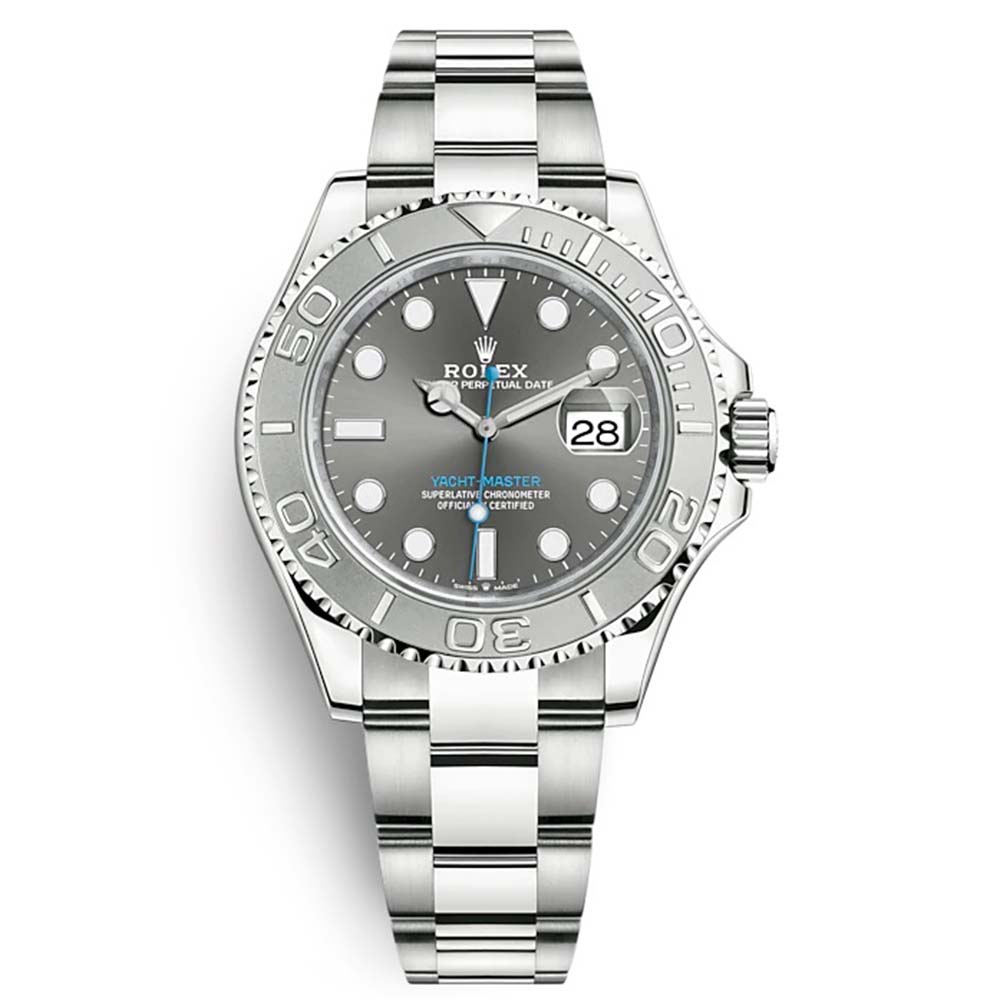 Rolex Men Yacht-Master Professional Watches Oyster 40 mm in Oystersteel and Platinum-Grey (1)