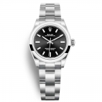 Rolex Women Oyster Perpetual Classic Watches 31 mm in Oystersteel-Black